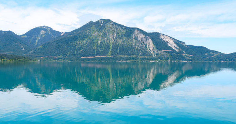 Der Walchensee in Bayern 