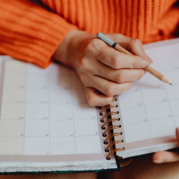 Semesterplanung, Kalender, Notizen