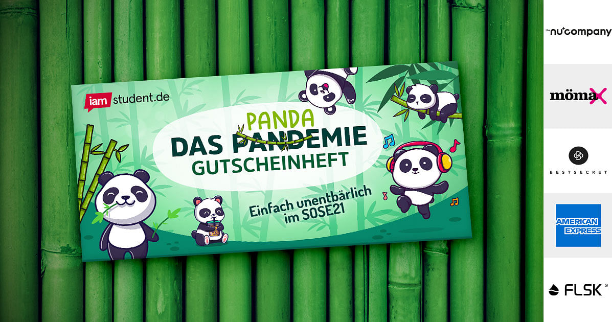 PANDAMIE Gutscheinheft: Für ein bärenstarkes SoSe 2021!