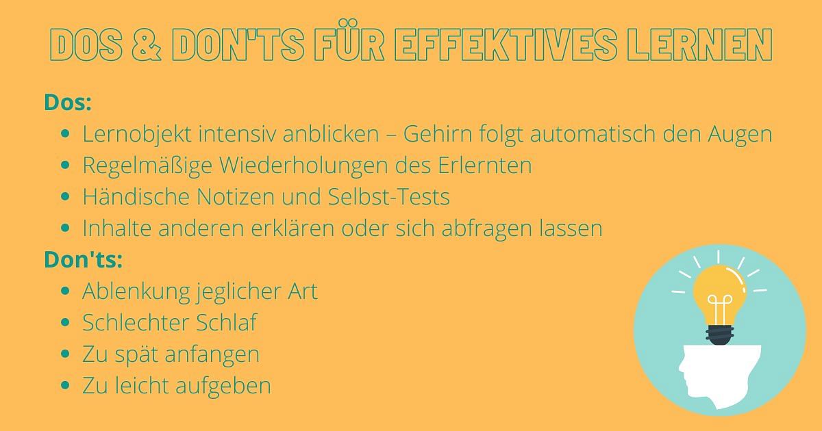Effizientes Lernen Dos Donts