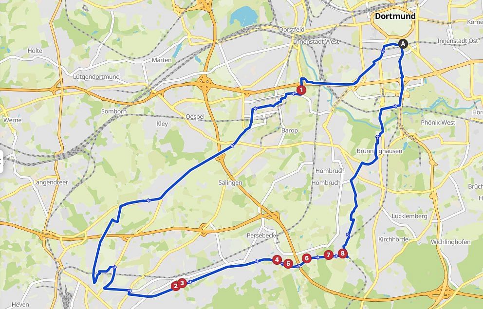 Route Rheinischer Esel