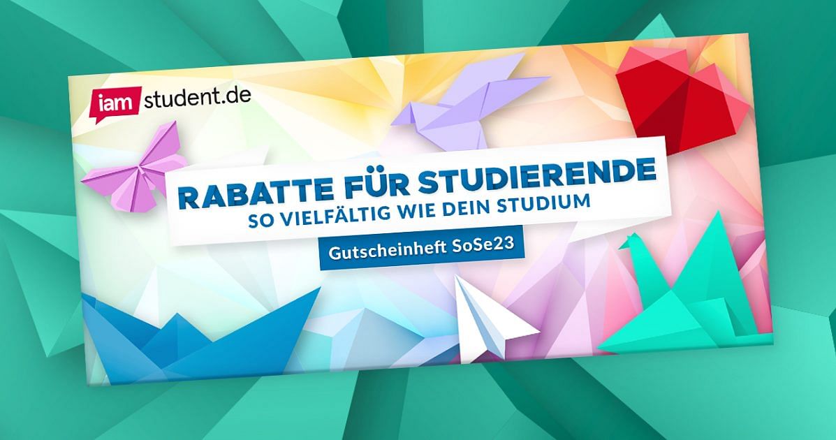 Das Gutscheinheft zum Sommersemester 23: Rabatte, so vielfältig wie dein Studium!