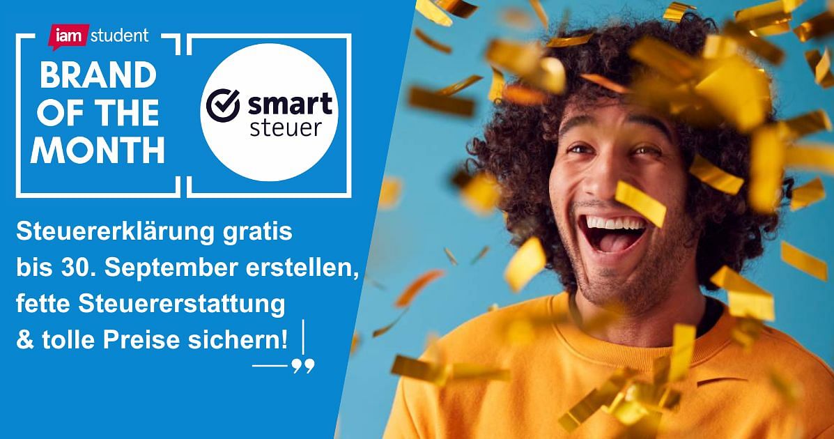 smartsteuer ist Brand of the Month im September: Gratis Steuerklärung & Gewinnspiele!