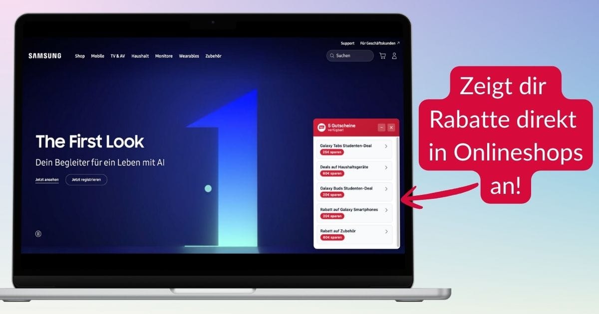 Spare mit unserer Chrome Erweiterung automatisch beim Online-Shopping!